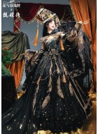 Mademoiselle Pearl Empresses In The Palace Collaboration The Empress' Phoenix And Peonies Deluxe JSK Set(Reservation/Full Payment Without Shipping)